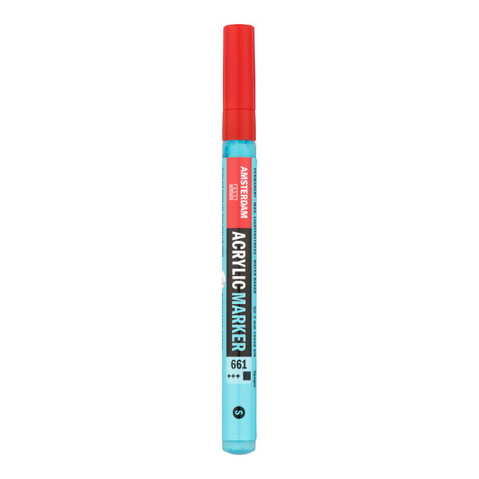 Amsterdam Marqueur Acrylique 2 mm Vert Turquoise 661 Amsterdam Marqueur Acrylique 2 mm Vert Turquoise 661